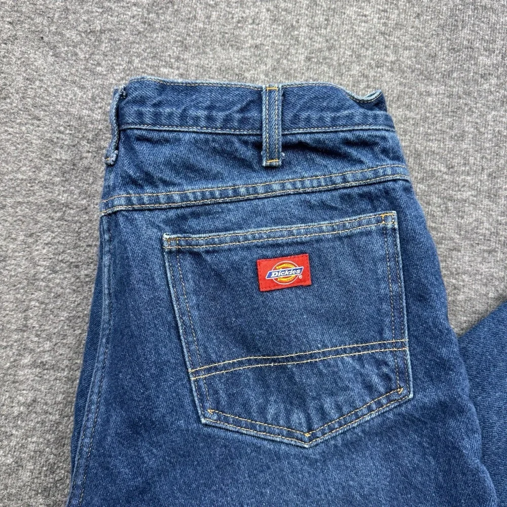 Dickies Jeans Flannel Lined‎ Relaxed Straight Jeans Mens Sz 34x30 Lumberjack